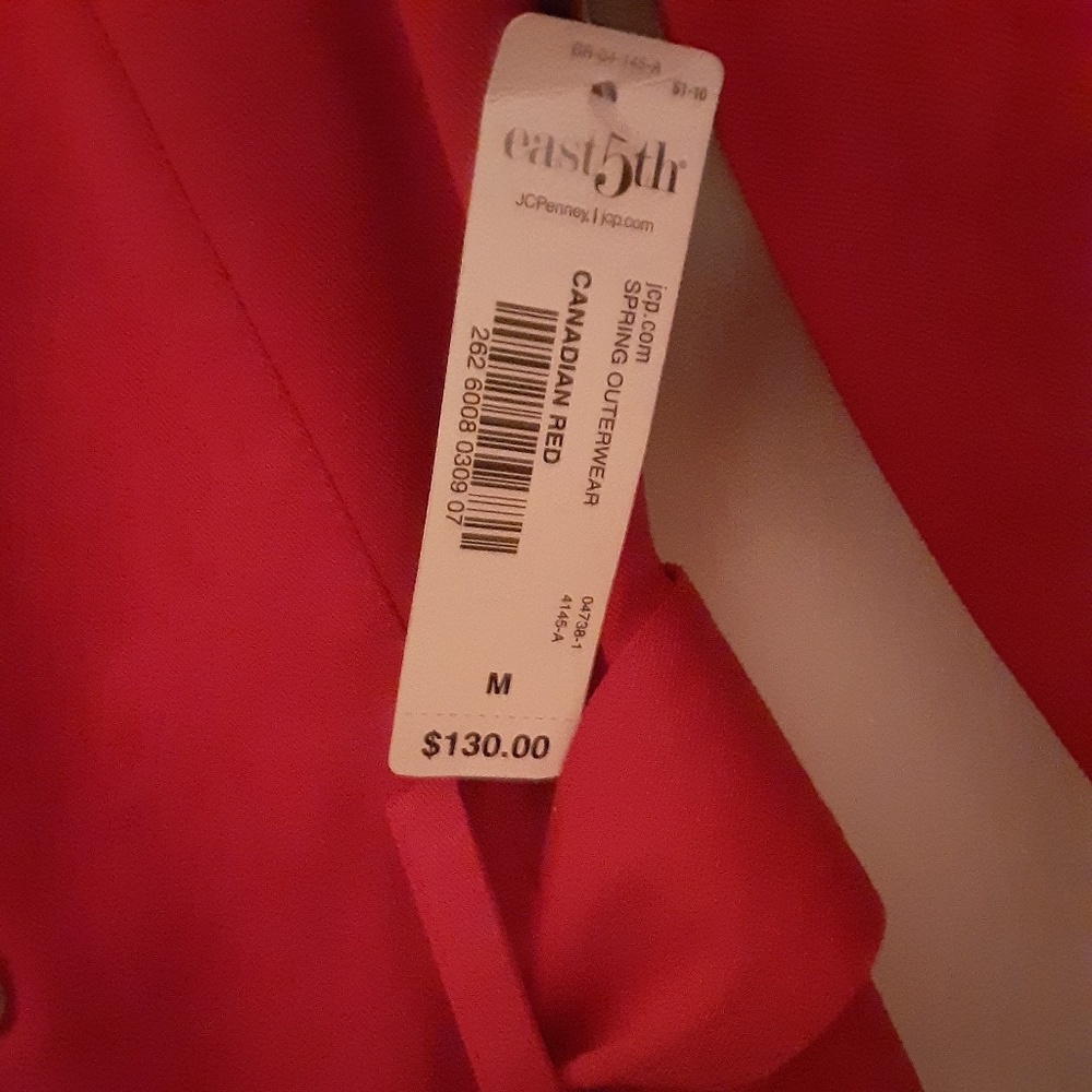 Brand New Red Trench Coat - Picture 2 of 4